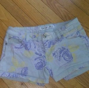 Blue Floral Celebrity Pink Shorts